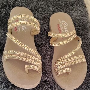 Skechers Women's Sparkling Tan Sandals